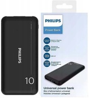 Originálna POWER BANKA PHILIPS 10000mAh 2X USB-A ČIERNA NÚDZOVÁ BATÉRIA