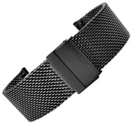 Náramok na hodinky BLACK HRUBÝ 26mm MESH Náramok na hodinky BLACK HRUBÝ 26mm MESH