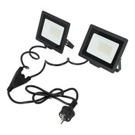 2x LED reflektor 50W halogénová žiarovka + 1,4M KÁBEL 2x LED reflektor 50W halogénová žiarovka + 1,4M KÁBEL