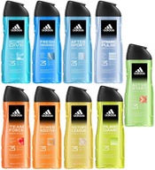 Adidas Sprchové gély 3v1 400 ml sada 9 kusov MIX