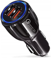 RÝCHLA NABÍJAČKA DO AUTO 2X QC 3.0 USB PORTY RÝCHLA NABÍJAČKA DO AUTO 2X QC 3.0 USB PORTY