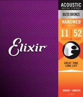 ELIXIR 11027 NW - struny pre akustickú gitaru 11-52