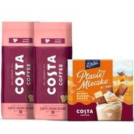 Costa Coffee Caffe Crema Blend tmavé zrná 2x1kg Costa Coffee Caffe Crema Blend tmavé zrná 2x1kg
