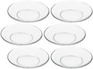 Podšálka, sklenený tanier, podšálka, sada 6 ks 11 cm