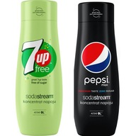 Sada SodaStream: 7Up ZDARMA + Pepsi Max, bez cukru.