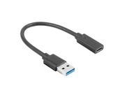 Lanberg Adaptér USB-C(F) 3.1 na USB-A(M) 15 cm Lanberg Adaptér USB-C(F) 3.1 na USB-A(M) 15 cm