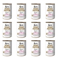BRIT Mono proteínová konzerva pre králika králika pre psa 12x400