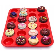 Forma, silikónová forma na pečenie muffinov, cupcakes, 24 otvorov Forma, silikónová forma na pečenie muffinov, cupcakes, 24 otvorov