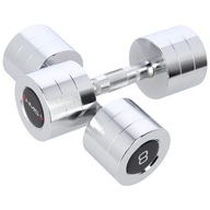 CHROME DUMBLERS 2 ks HMS CHD08 2 x 8kg CHROME DUMBLERS 2 ks HMS CHD08 2 x 8kg