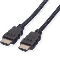 HDMI UHD + Ethernet M/M kábel, čierny, 2 m