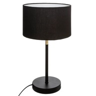 STOLNÁ NOČNÁ LAMPA čierna s tienidlom JULE 22x42 Lampa do spálne v obývačke STOLNÁ NOČNÁ LAMPA čierna s tienidlom JULE 22x42 Lampa do spálne v obývačke