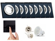 Sada halogénových LED objímok 9x + vypínač + žiarovky Sada halogénových LED objímok 9x + vypínač + žiarovky