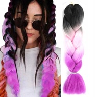 Ombré vrkoče zo syntetických vlasov 120 cm Ombré vrkoče zo syntetických vlasov 120 cm