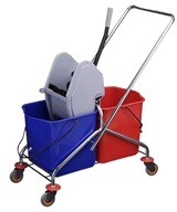 Profesionálny upratovací vozík CHROME 2x20l