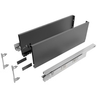 VERTEX EMUCA zásuvka antracitová vysoká L-350mm tiché zatváranie plnovýsuv 40kg VERTEX EMUCA zásuvka antracitová vysoká L-350mm tiché zatváranie plnovýsuv 40kg