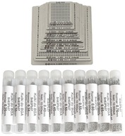 SET BGA UNIVERZÁLNYCH REBALLING MIEST PRIAMY VYKUROVANIE 36ks + GULE 10X SET BGA UNIVERZÁLNYCH REBALLING MIEST PRIAMY VYKUROVANIE 36ks + GULE 10X
