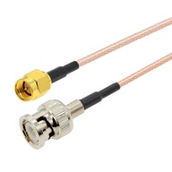Pigtail BNC zástrčka / SMA zástrčka RG316 50cm Pigtail BNC zástrčka / SMA zástrčka RG316 50cm