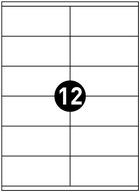 100 kusov samolepiacich listov A4 12x 105x48mm 100 kusov samolepiacich listov A4 12x 105x48mm