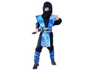Kostým ninja modrý karnevalový kostým - 120/130 cm Kostým ninja modrý karnevalový kostým - 120/130 cm