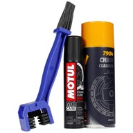 MOTUL C2 CHAIN ​​​​GREASE + MANNOL CLEANER Brush