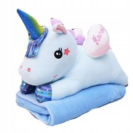 Deka s vankúšom 2v1 Unicorn Maskot, modrá Deka s vankúšom 2v1 Unicorn Maskot, modrá