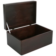 Hnedá drevená krabica, 30x20x14 cm