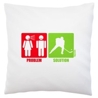 riešenie problému hokejový hokej Pillow White riešenie problému hokejový hokej Pillow White