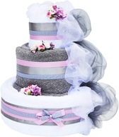 Svadobný darček SET 6ks uterákov s VÝŠIVKOU TORTY