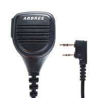 ABBREE Reproduktorový mikrofón 1xPTT pre Baofeng UV5R 888S