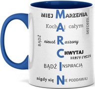Motivačný hrnček s vytlačeným menom MARCIN Motivačný hrnček s vytlačeným menom MARCIN