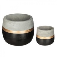 Sada dvoch kvetináčov GOLD STONE Sada dvoch kvetináčov GOLD STONE