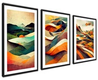 BIG SET Abstraktné hnedé plagáty 40x50cm BIG SET Abstraktné hnedé plagáty 40x50cm