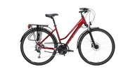 Dámsky bicykel Kross Trans 5.0, rám 19 rubín