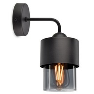 Nástenná lampa Tienidlo nástennej lampy kov Sklenená grafitová LED