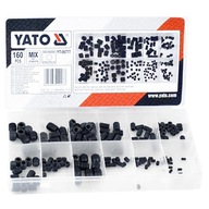 Sada 160 ks bezhlavových imbusových skrutiek, MIX veľkostí a dĺžok YATO YT-06777 Sada 160 ks bezhlavových imbusových skrutiek, MIX veľkostí a dĺžok YATO YT-06777