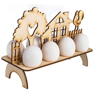 Dom a kohút - stojan na 8 veľkonočných vajíčok