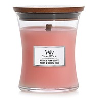 WOODWICK VÁZA NA SVIEČKU S VONNÝM STREDNÝM MELÓN+RUŽOVÝM KV WOODWICK VÁZA NA SVIEČKU S VONNÝM STREDNÝM MELÓN+RUŽOVÝM KV