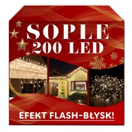 ICINE 200 LED 7,5M VONKAJŠIE LAMPY ZÁBLESKOVÁ ZÁPONA