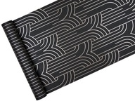 Čierna geometrická tapeta v štýle Art Deco Čierna geometrická tapeta v štýle Art Deco