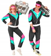 OUTFIT ČIERNE RETRO TEPÁLKY 70. ROKY 80. ROKY DISCO KOSTÝM ŠATY S OUTFIT ČIERNE RETRO TEPÁLKY 70. ROKY 80. ROKY DISCO KOSTÝM ŠATY S