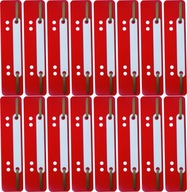 Fúzy skladacie pásiky červené 25 kusov x 16