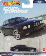 1991 BMW M5 (E34) čierna - Fast & Furious Hot Wheels Premium 1:64