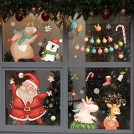 Vianočné samolepky na okná Bytová dekorácia