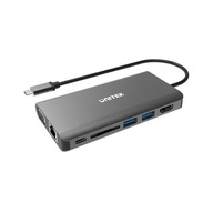 UNITEK HUB 8V1 USB3.1 TYP-C, PD 100W, D1019A UNITEK HUB 8V1 USB3.1 TYP-C, PD 100W, D1019A