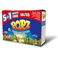 Popz z mikrovlnky Popcorn solené 6 za cenu 5 600 g