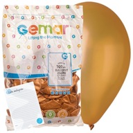 GOLD metalické balóny 100 ks GEMAR metalíza na karneval + zoznam GOLD metalické balóny 100 ks GEMAR metalíza na karneval + zoznam