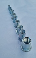 Oceľové nitovacie matice M10x22, pracovný rozsah 3-6mm Oceľové nitovacie matice M10x22, pracovný rozsah 3-6mm