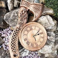 Sekerové hodiny v dreve 50cm ako darček