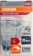 LED žiarovka MR11 3,2W 20W 184lm GU4 36st DIM Osram LED žiarovka MR11 3,2W 20W 184lm GU4 36st DIM Osram