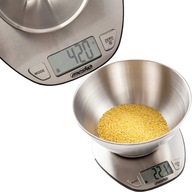 ELEKTRONICKÁ KUCHYŇSKÁ VÁHA DO 5KG S NÁDOBOU Z INOX ELEKTRONICKÁ KUCHYŇSKÁ VÁHA DO 5KG S NÁDOBOU Z INOX